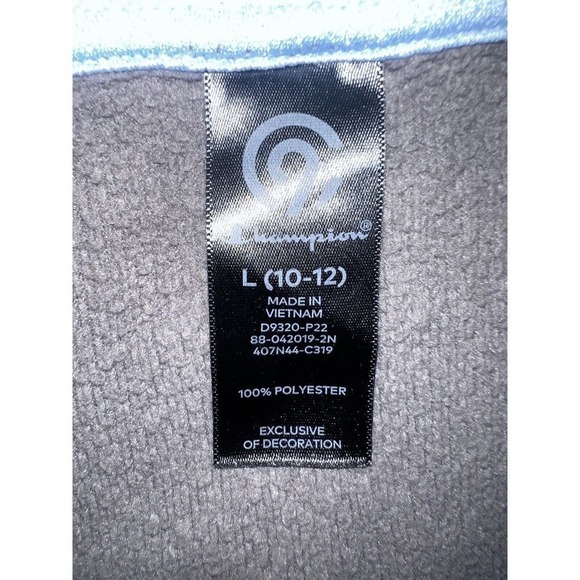 Champion Gray And Blue/Black Tie Dye Pullover Hoodies Bundle Size L 10/12 - Picture 3 of 6